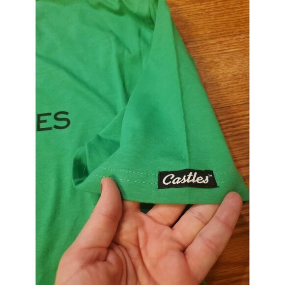 Crooks & Castles T-shirt Men's Size XL Green Logo Short Sleeves Streetwear NWT - Picture 2 of 8